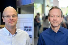 Peter Samuelsson and Rainer Timm, Professors at the Department of Physics. Photo: Kennet Ruona.