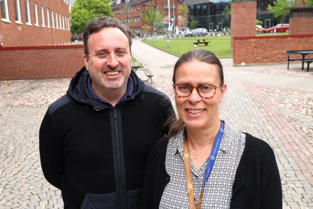 Andreas Ehn och Kristina Eriksson Stenström. Foto: Johan Lindskoug. 