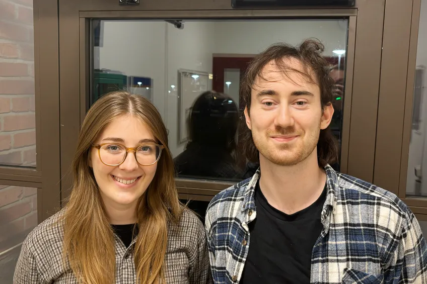 Nellie Gustafsson och Andreas Pettersson. Foto: Johan Lindskoug.